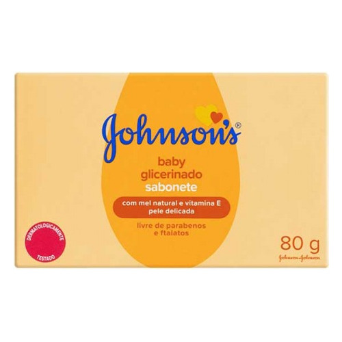 Jabon De Glicerina Bebe Piel Delicada 80g Johnsons