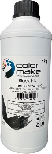 Imagen 1 de 1 de Tinta Compatible Epson Dye  1 Litro Color Make Negro