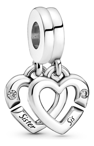 Charm Corazon Gemelo Sister Plata S925 Dije Pandora (outlet)