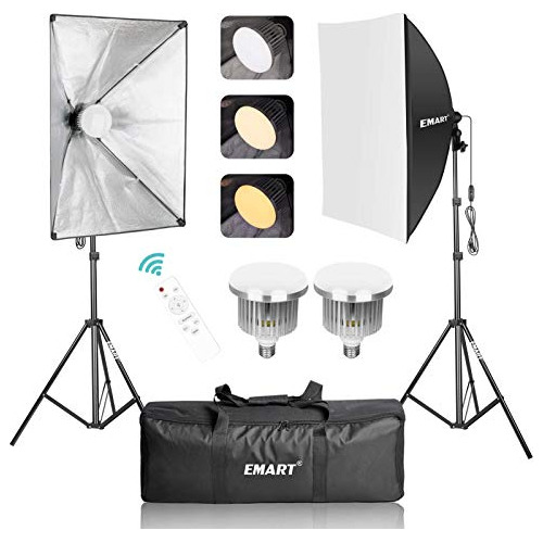 Kit De Luz Para Fotografía Emart Softbox, Juego De Iluminaci