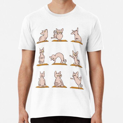 Remera Sphynx Cat Yoga Algodon Premium