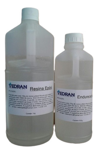 Imagem 3 de 4 de Resina Epoxi Cristal Rigida Kit 1,5 Kg