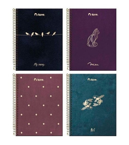 Cuaderno Universitario Book Velvet 120h 7mm 3m Torre