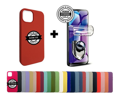 Case Protector + Hidrogel - Para iPhone 14 / Pro / Max Plus 