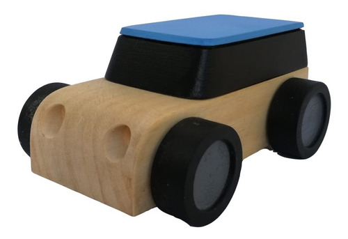 Autitos Montessori Madera 13cm Juego Juguete Autos Vehículos