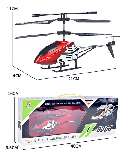 Helicóptero Hf-8357 3.5ch Lançamento Presente Para Crianças