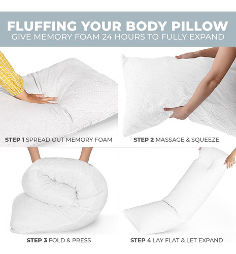 Almohada Sensorpedic Body Pillow Tradicional Cuerpo Completo