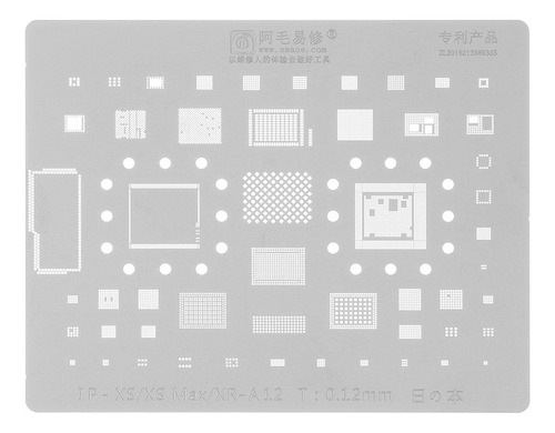 Stencil Amaoe iPhone XS Xs Max Xr A12 T0.12mm