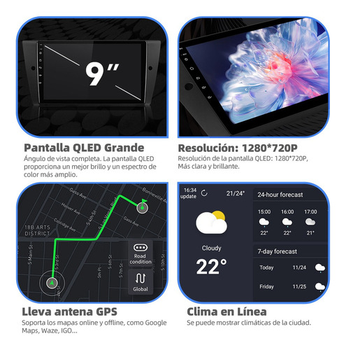 E Estéreo 4+64g 4k Para Bmw Serie 3 E90 E91 E92 E93