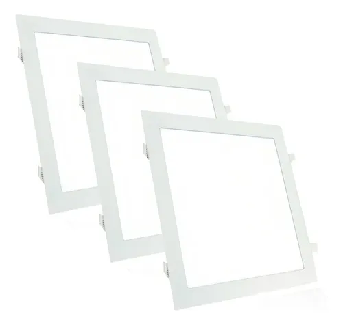 Panel Led 30w Incrustar Certificada Cuadrado 29,5cm X6 Und