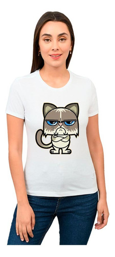 Playera Gato Mujer Animales Diseño 1289 Playeras Beloma