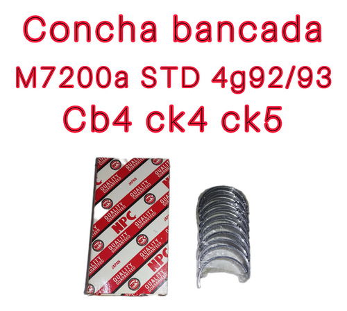Concha Bancada Std Mitsubishi  Cb4 Ck4 Ck5 Cs6 M7200a