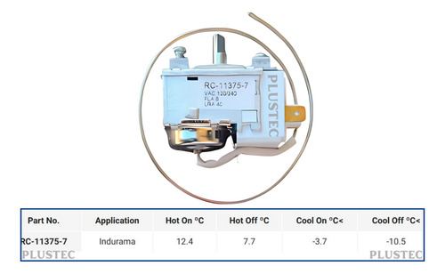 Termostato Para Refrigeradora Indurama Rc-11375-7