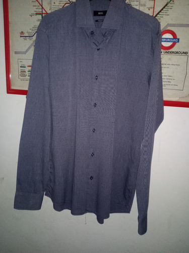 Camisa Hugo Boss Regular Fit Talle 39 Impecable //belgrano