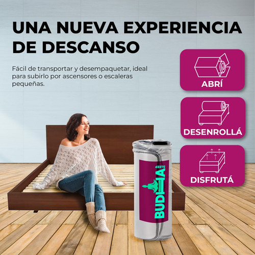 Colchon Espuma 1 Plaza Budha Sleep 17 Alta Densidad