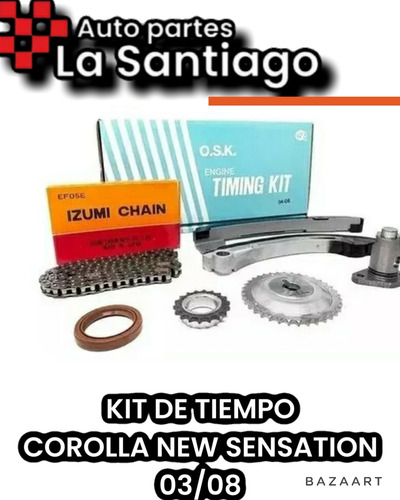 Kit De Tiempo Corolla New Sensation 2003 04 05 06 08