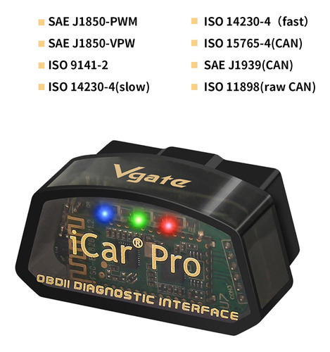 Vgate Icar Pro Escáner Obd2 Bluetooth Para Android Ios Mmg