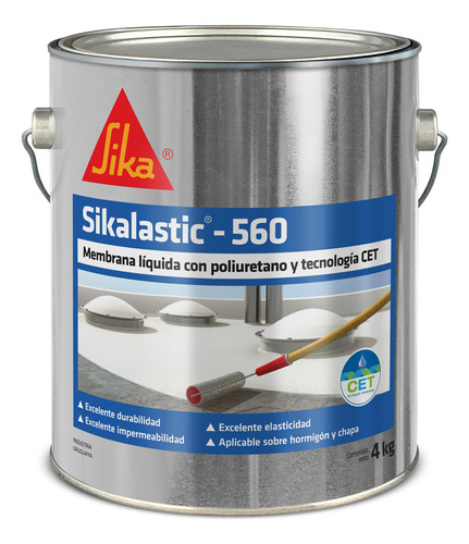 Membrana Liquida Sikalastic 560 Con Poliuretano 4 Kg Kirkor