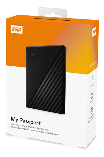 Imagen 7 de 10 de Disco Externo Western Digital 2 Tb Passport Usb 3.0 Bk
