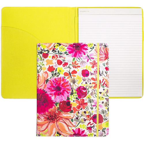 Kate Spade New York Floral Leatherette Notepad Folio, Profes