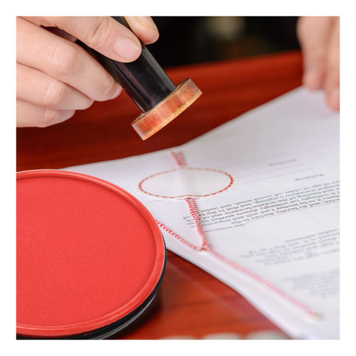 Estampilla De Tinta De Color Rojo Grasa De Secado Rápido Di