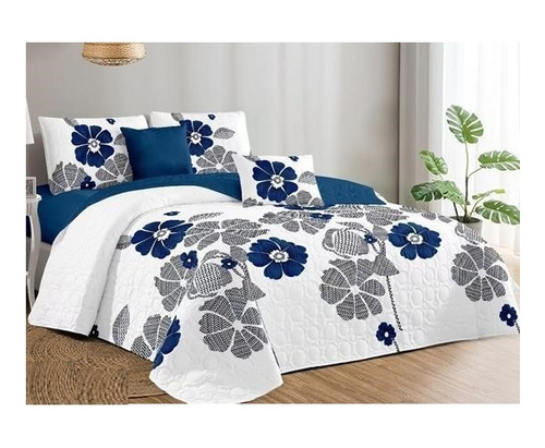 Cubrecama Cobertor Quilt Verano Reversible 2 Plazas Ta2901-i