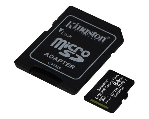 Memoria Micro Sd 64 Gb Kingstong - Adaptador Sd