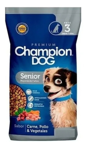 Alimento Champion Dog Senior 18 Kg.