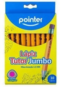 Box Lapiz Jumbo Inicial X10 Pzas. Pointer Mayor Y Detal 