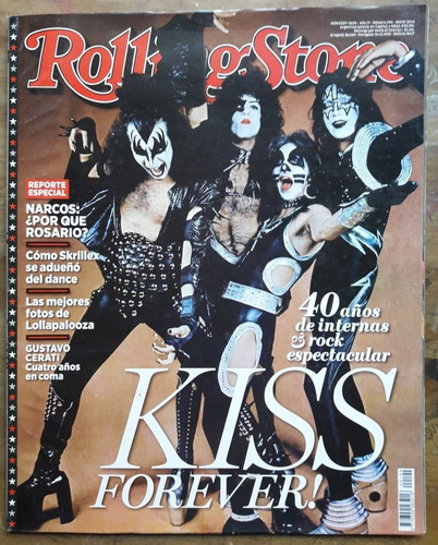 Revista Rolling Stone N°194 Año 2014 Kiss