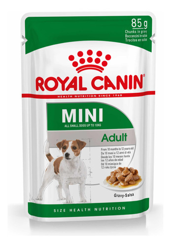 Royal Canin Mini Adult Alimento Húmedo Para Perro Adulto 12 Unidades De 85gr