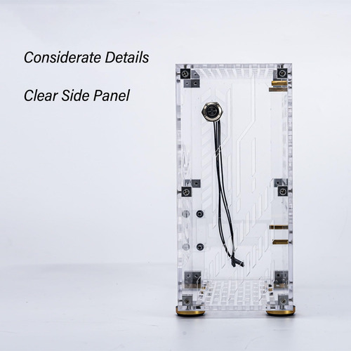 Case De Pc Itx, 4.3l Mini Caja De Computadora Itx Con Enfria