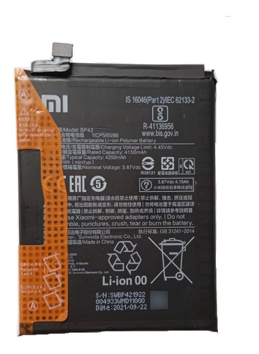 Bateria Pila Para Xiaomi Mi 11 Lite Origina L Bajada Bp42