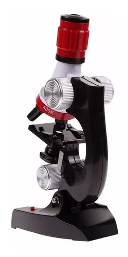 Kit Laboratório Microscópio 100x A 1200x Brinquedo Educativo