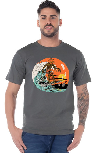 Playera Halloween Day Diseño 131 Calabazas Terror Beloma 