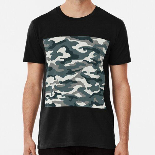 Remera Green, Black And White Camuflage  Digital Desing Algo