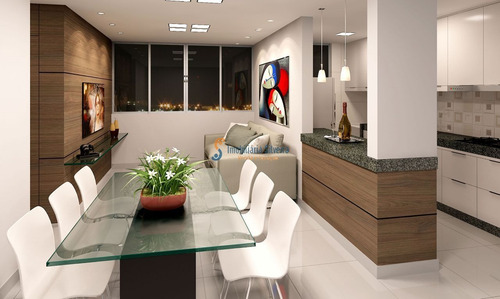 Imagem 2 de 7 de Lançamento De Alto Padrão Para Investidores E Moradores Próximo Ao Colégio Magnum Do Bairro Silveira. Apartamentos Dois Quartos (ambos Suíte), Lavabo E Duas Vagas De Garagem. - 6124