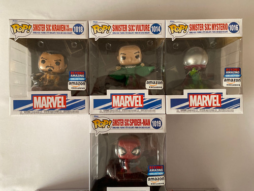 Spiderman Funko Pop Sinister Six Set Completo De 7 Figuras (Usado)