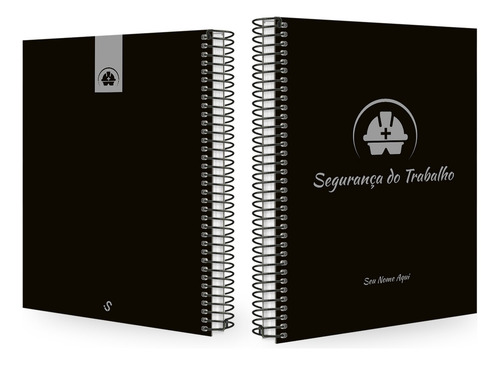 Caderno Universitário Personalizado Profissões Prata 240 F Cor Seg. Do Trabalho