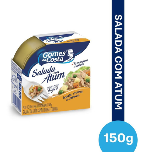 Imagem 2 de 3 de Salada C/ Atum, Batata, Ervilha, Cenoura Gomes Da Costa 150g
