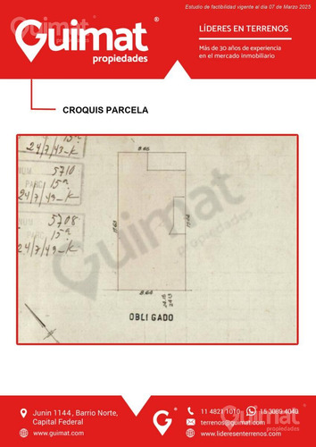 Terreno En Belgrano - Vuelta De Obligado Y Blanco Encalada - Lideres En Terrenos