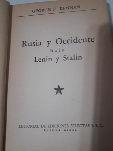 Rusia Y Occidente Bajo Lenin Y Stalin George Kennan Palermo