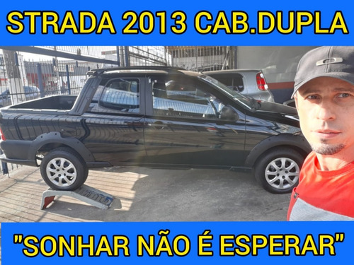 Imagem 7 de 11 de Strada 2013 Cabine Dupla Cd Working 1.4 Flex 8val Completa