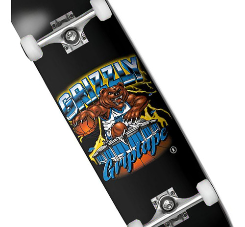 Tabla Skate Completa Grizzly Griptape Basketbear 8.0''