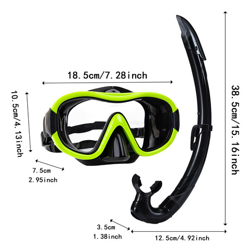 Set De Snorkel Gafas De Natación Gafas De Buceo Para Buceo