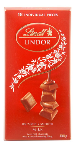 Chocolate Lindt Milk Lindor Singles X 100g