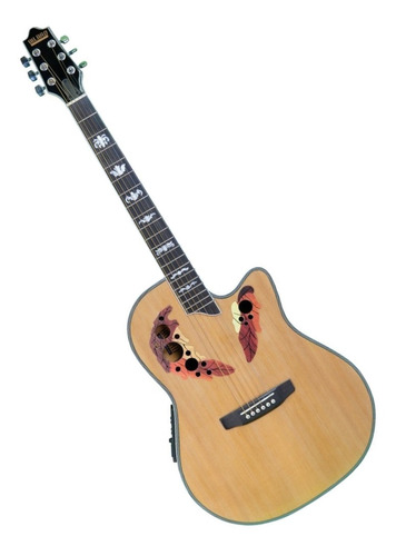Imagen 2 de 3 de Guitarra acústica Bilbao BIL-800CE para diestros natural