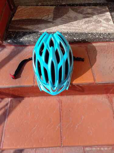 Casco Ciclismo Raleigh Mod R26 Con Visera Bicicleta Azul