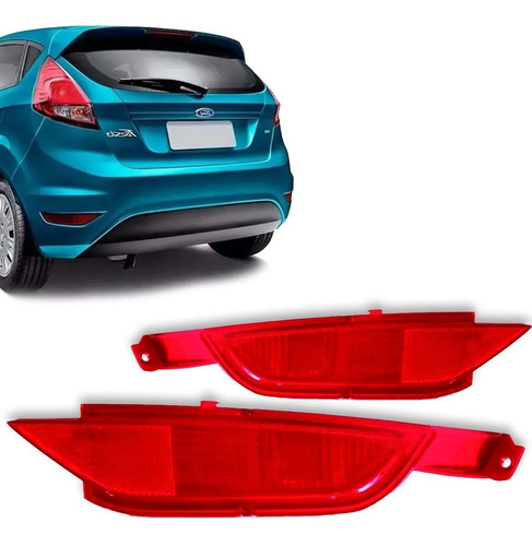 Par Refletor Parachoque Traseiro New Fiesta Hatch 2012 A 19