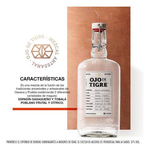 Ojo De Tigre Mezcal Artesanal 750ml